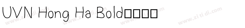 UVN Hong Ha Bold字体转换